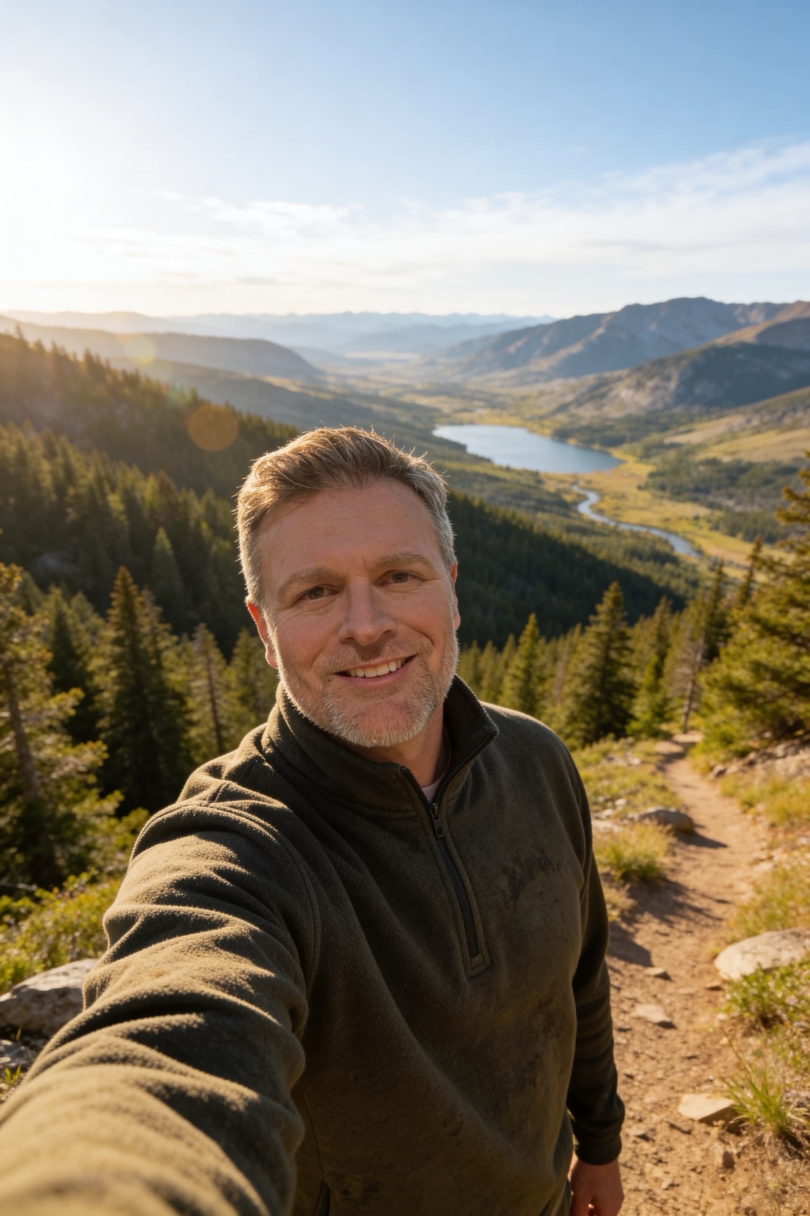 Kelsey Stuart on a Montana trail overlook